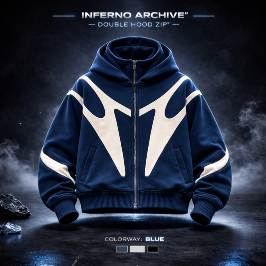 “INFERNO ARCHIVE” DOUBLE HOOD ZIP™