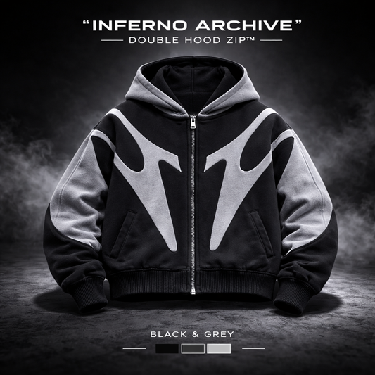 “INFERNO ARCHIVE” DOUBLE HOOD ZIP™